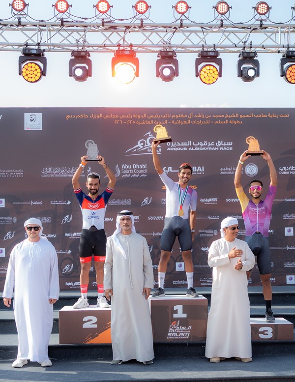 Mohammed bin Rashid sponsors successful Arqoub Al-Sudairah race in Al-Salam cycling championship