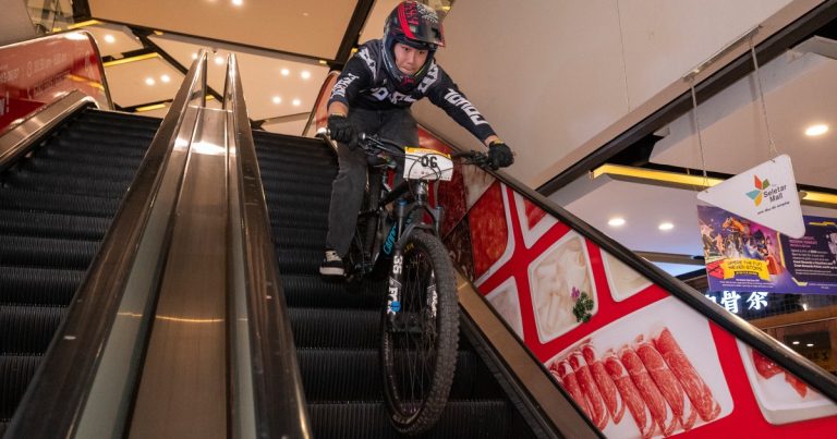 Exciting or dangerous? Videos of Seletar Mall's downmall cycling race raise eyebrows, Lifestyle News